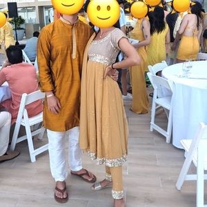 Mustard Yellow Anarkali / Salwar Suit